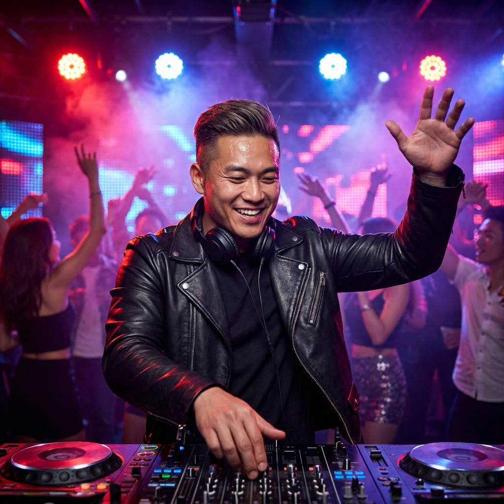 DJ performing